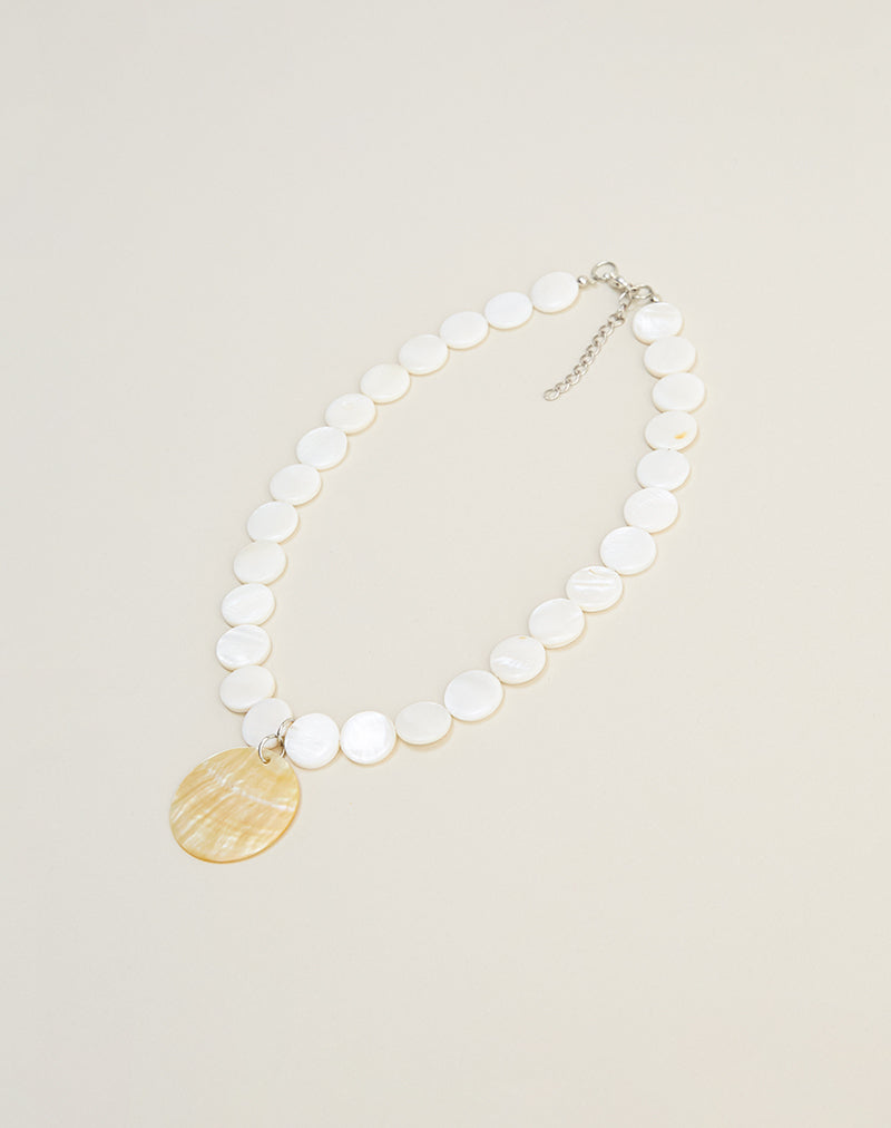 Image of Large Circle Shell Necklace