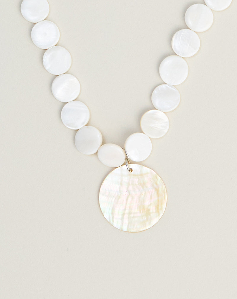 Large Circle Shell Necklace