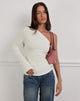 Image of Lasya Long Sleeve Top in Off White