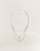 Image of Image of Silver Plated Star Layer Necklace