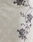 Ivory Lace with Black Vine Print