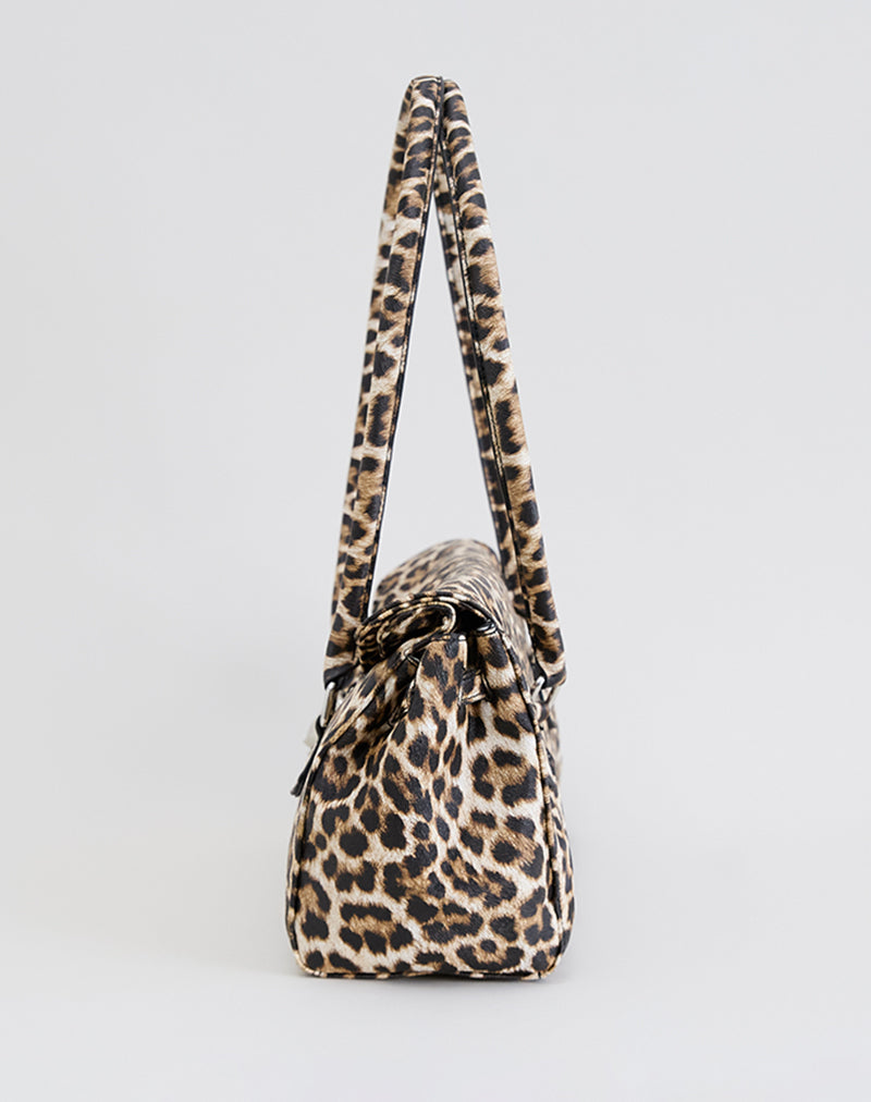 Image of Shoulder Bag in Leopard Print