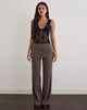 Image of Elka Wrap Trouser in Tailoring Truffle