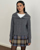 Image of Lilena Zip Jumper in Knit Dark Shadow