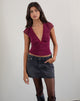 Image of Livi Top in Polka Flock Berry Red