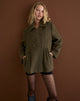 Image of Locarti Coat in Herringbone Olive