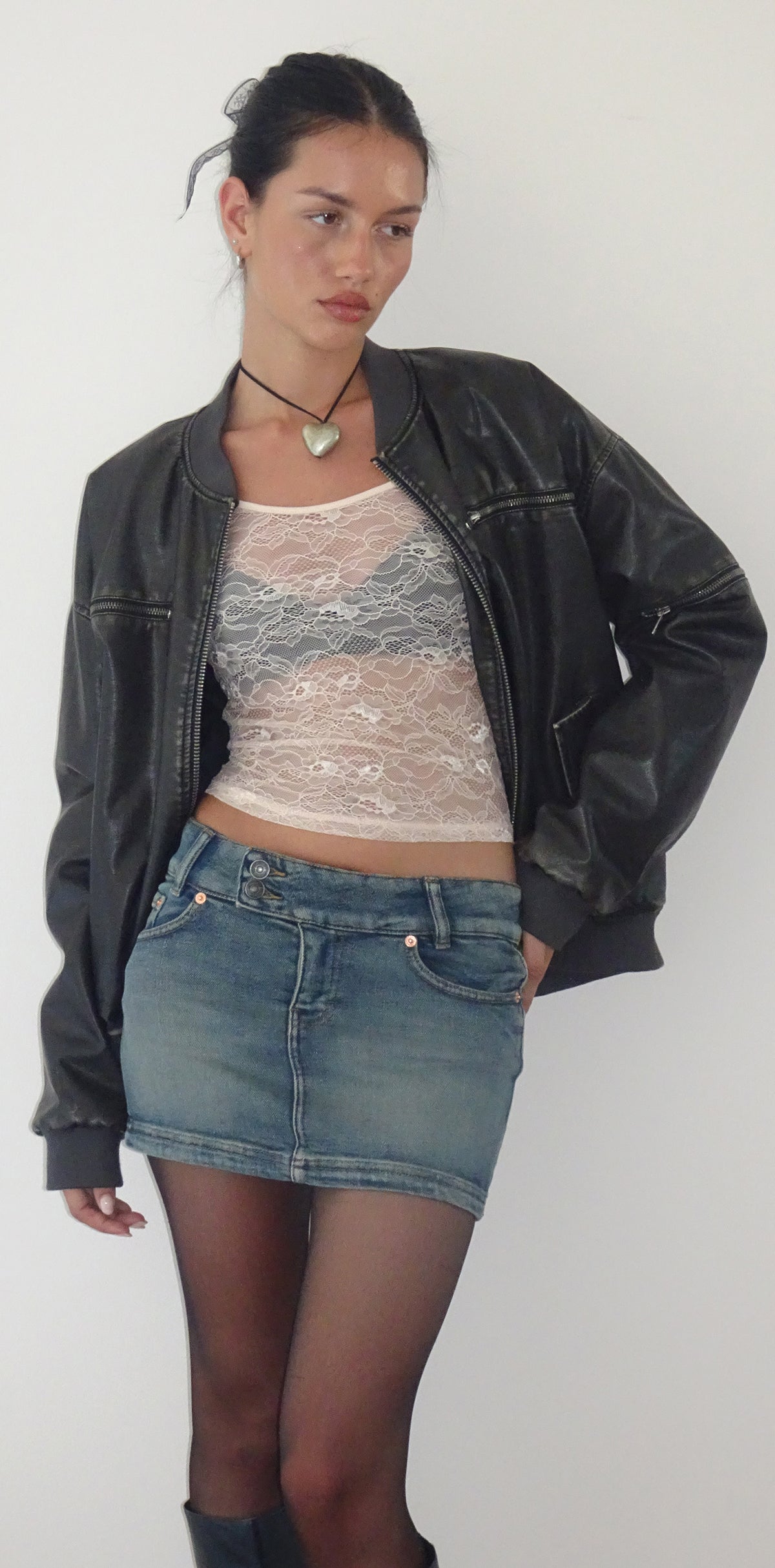 Desert Rose denim skirt