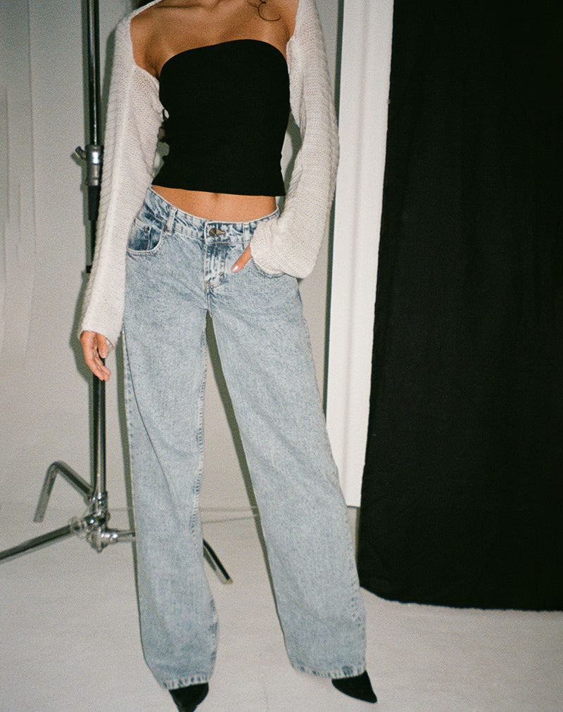 Low Rise Fit Washed Black Grey Low Rise Straight Leg Jeans | Parallel – motelrocks.com