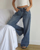 Image of Low Rise Roomy Jeans in Steel Blue