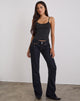 Image of Low Rise Twisted Seam Jeans in Rinse