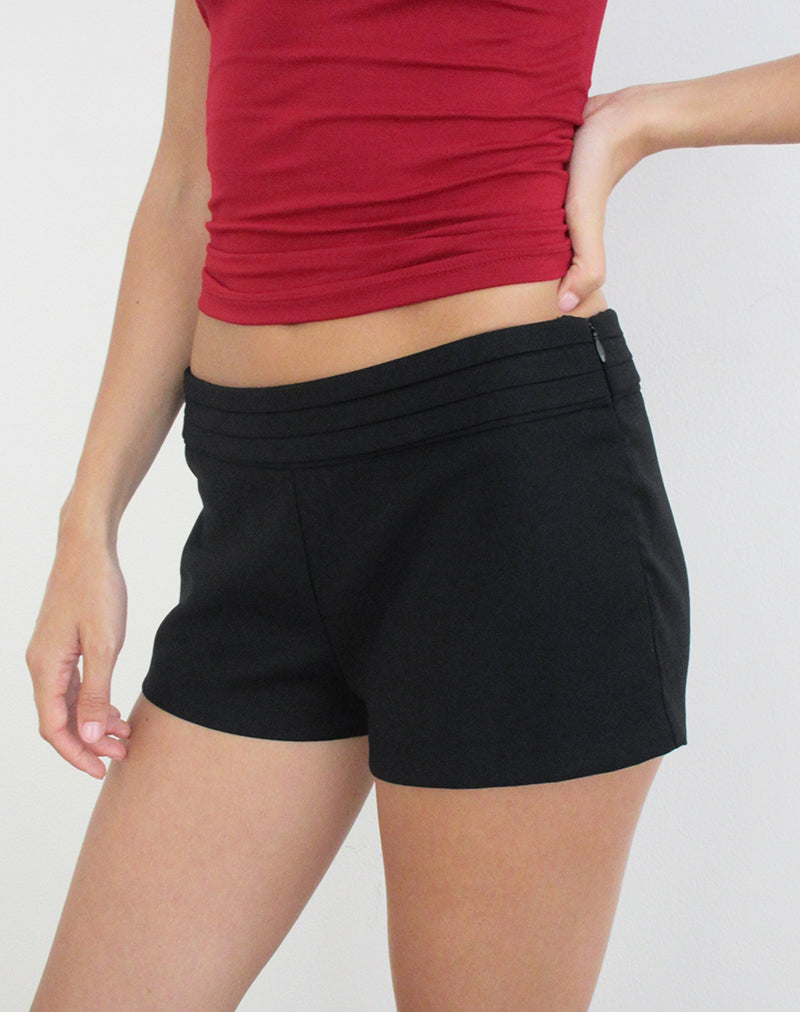 Lutara Short in Tailoring Black