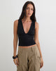 Image of Lycia Plunge Top in Black