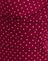 Wine with Pink Micro Polka Print