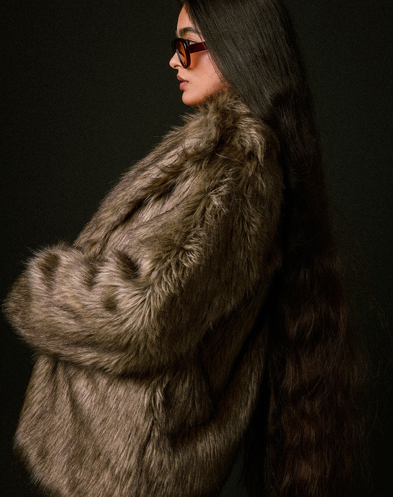 Cherry Faux Fur Jacket | Joji – motelrocks.com