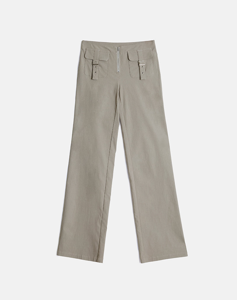 Image of Maite Pocket Trouser in Tailoring Taupe