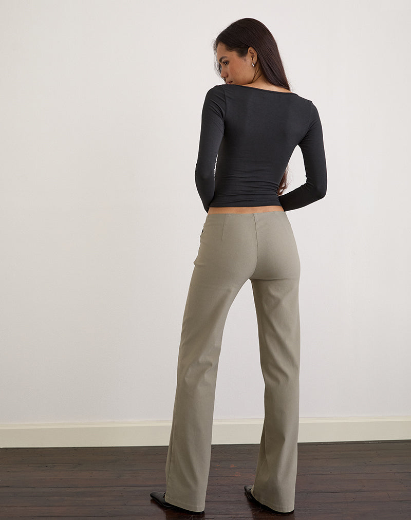 Image of Maite Pocket Trouser in Tailoring Taupe