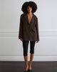 Image of Maiwa Textured Tailoring Blazer in Brown
