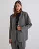 Image of Maiwa Textured Tailoring Blazer in Charcoal