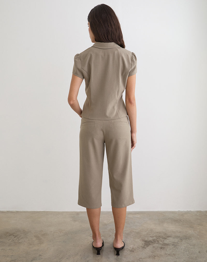 Image of Maorah Blouse in Tailoring Light Taupe