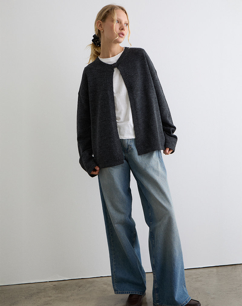 Image of Maureen Cardigan in Dark Grey