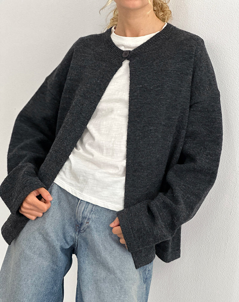 Image of Maureen Cardigan in Dark Grey