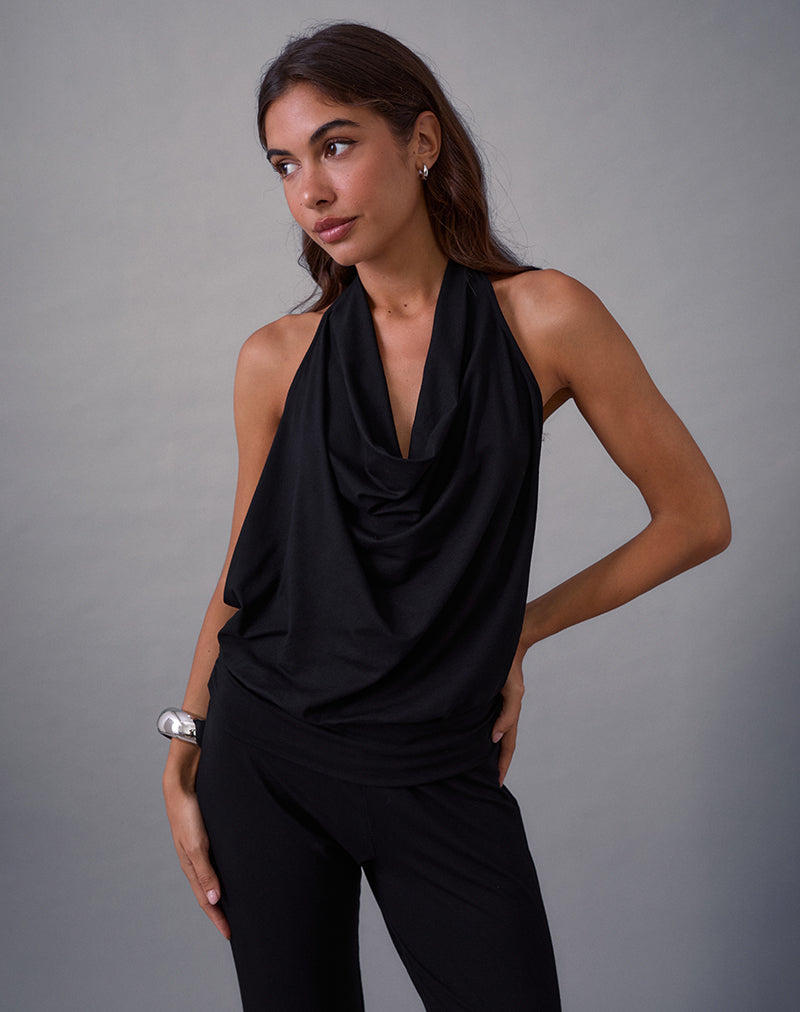 Image of Mayla Backless Jumpsuit in Black