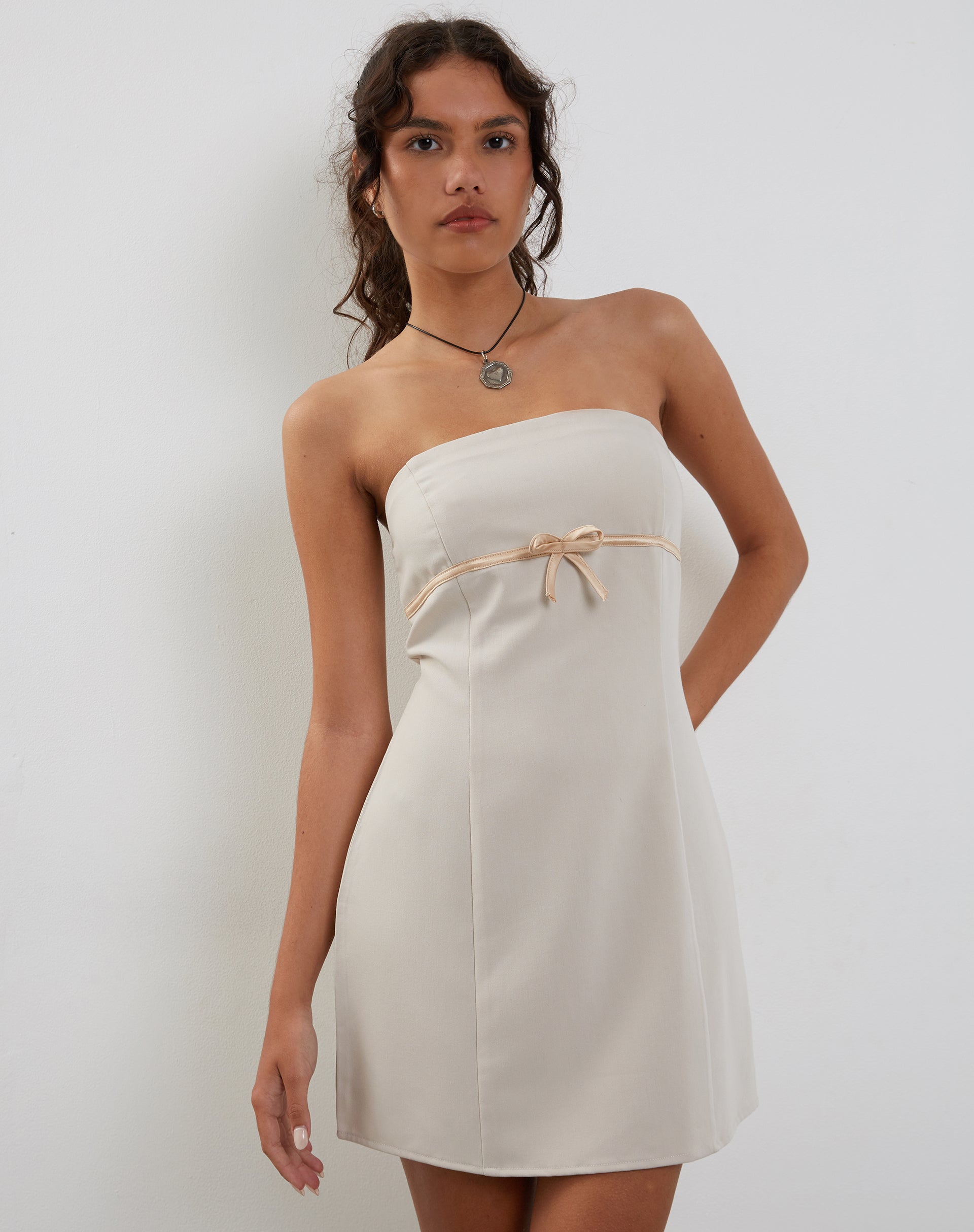 Bandeau short hotsell dress