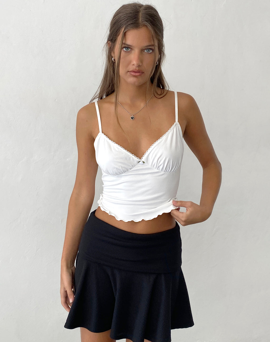 Mia Ballet Cami Top in Ivory