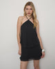 Image of Milaya Mini Dress in Chiffon Black