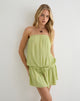Image of Moka Mini Dress in Crinkle Pistachio
