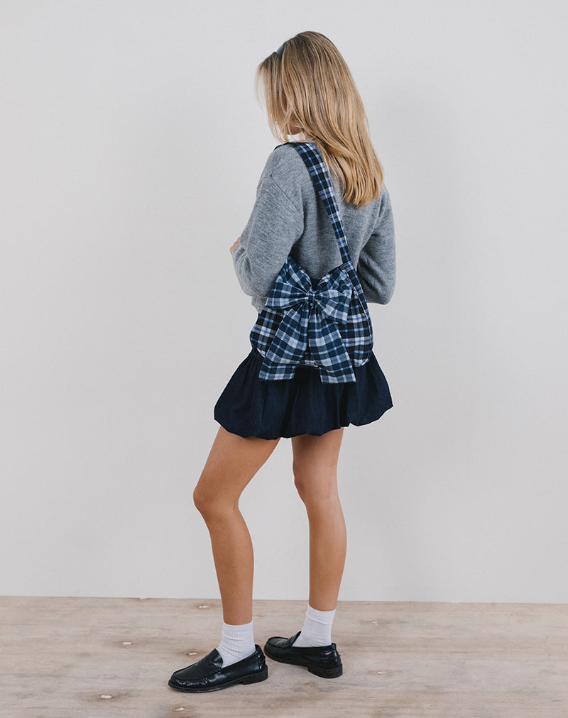 Image of Nagi Bag in Tartan Dark Blue
