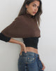 Image of Nagia Shrug in Knit Dark Chocolate