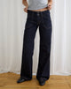 Image of Low Rise Relaxed Cargo Jeans in Indigo