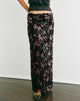 Image of Nirbana Maxi Skirt in Devore Floral Black