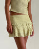 image of Carlota Mini Skirt in Crinkle Sage