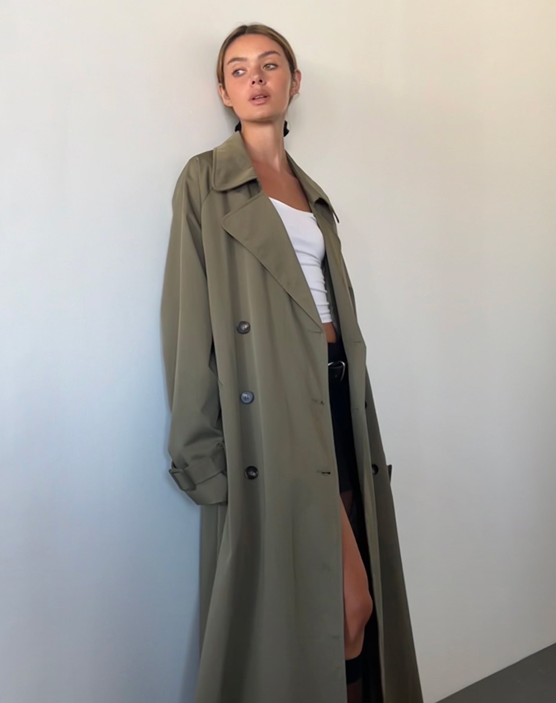Trench khaki hotsell