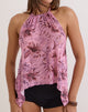 Image of Orseha Top in Mesh Animal Lily Mauve