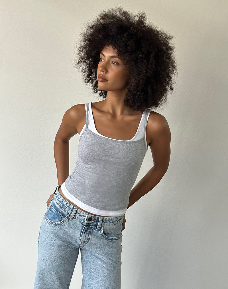 Nantucket Blue Top with Cherry Print | Leen – motelrocks.com
