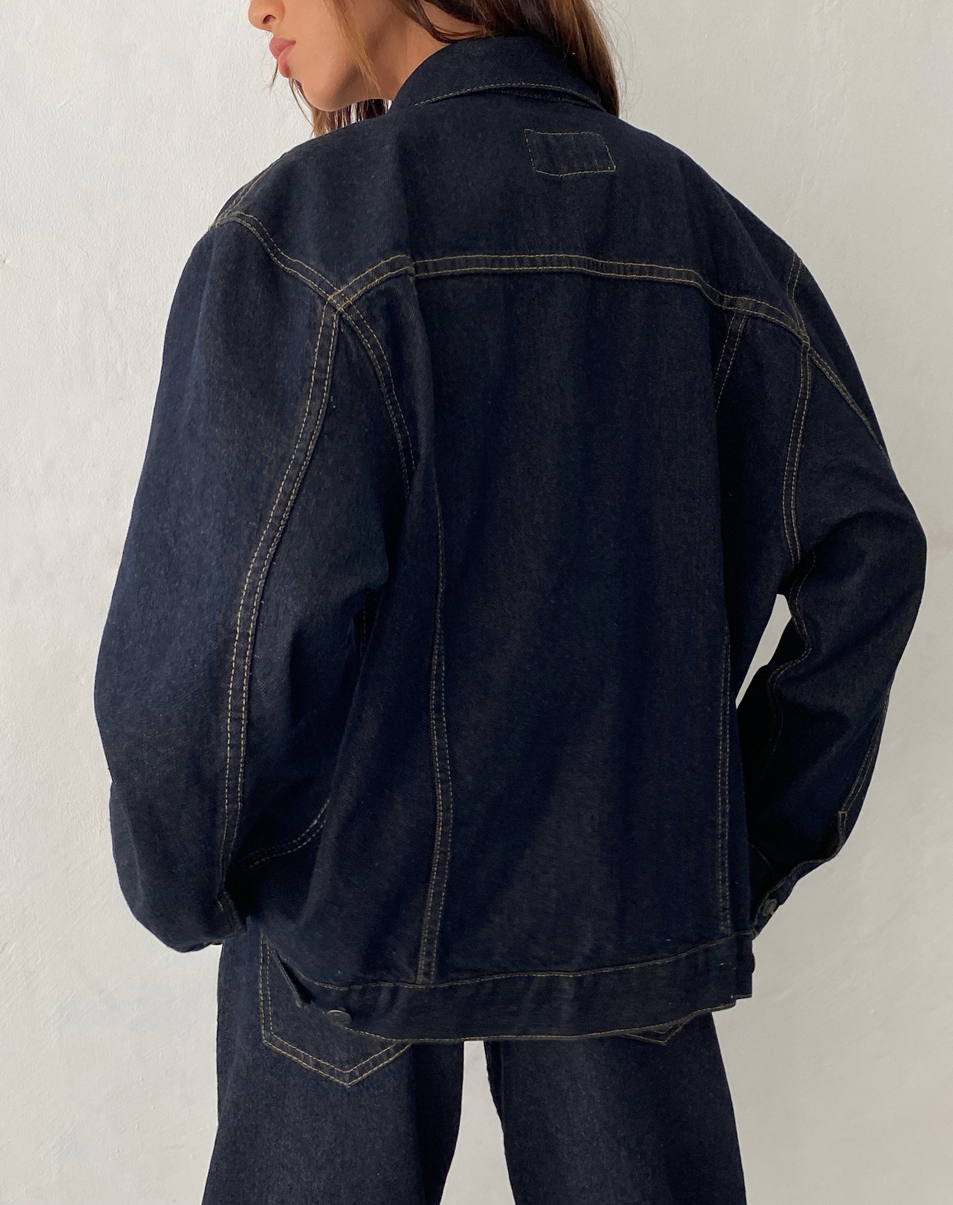 image of Oversized Denim Jacket in Indigo