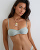 Image of Pali Bikini Top in Shine Silver