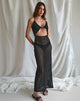 Image of Palmira Cut-out Centre Midi Dress in Black