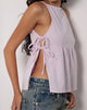 Image of Palsi Tie Side Top in Light Lilac