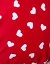  Red with White Hearts