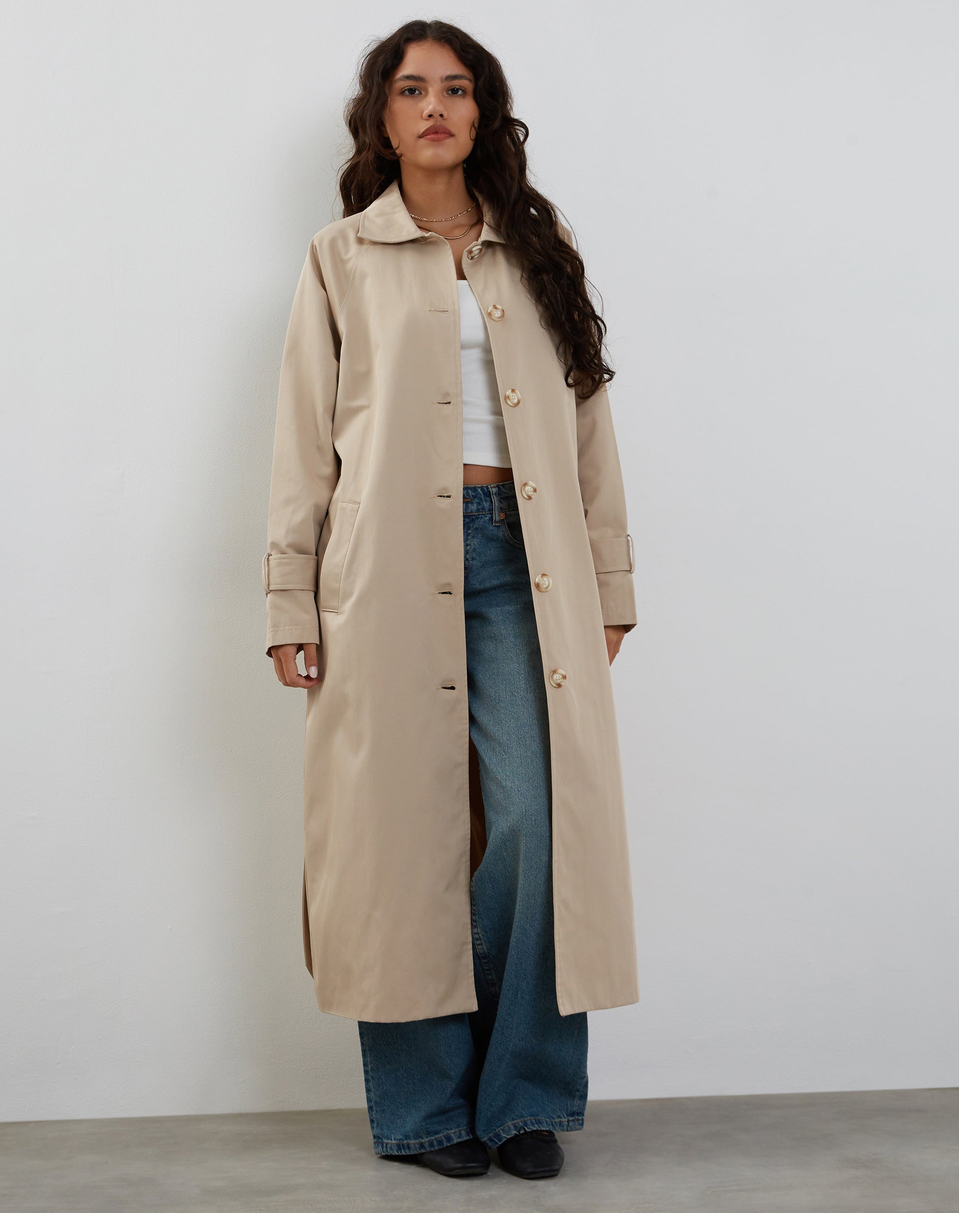 Image of Panala Trench Coat in Sand