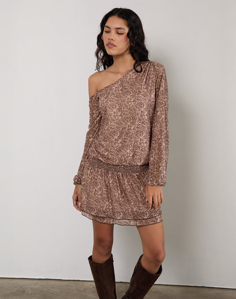 Image of Papinka Dress in Mesh Vintage Paisley Pink