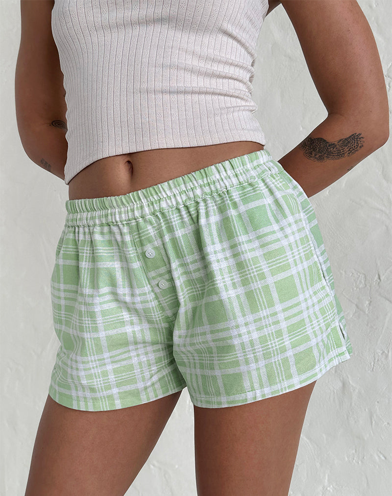 Laboxe Shorts in Table Cloth Neo Mint