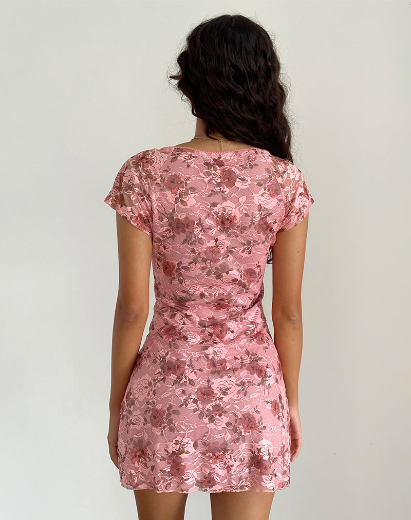 Pink Lace Floral Bloom Dress | Prinsa motelrocks.com Pink Lace Floral Bloom Dress | Prinsa motelrocks.com