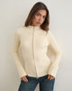Image of Ranala High Neck Jumper in Knit Cream