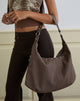 Image of Large Brown Bag with Studs