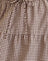 mini gingham brown